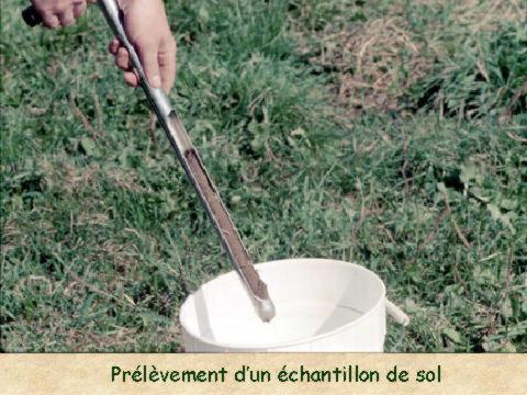 Échantillonnage des sols