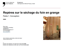 Conception d'un système de séchage de foin en grange (vrac)