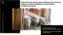 Réduction des émission de méthane des ovins par l'ajout à la ration de lipides et de protéines produits à la ferme