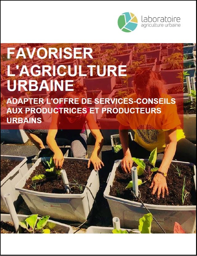 Portrait et besoins en accompagnement des producteurs agricoles urbains : utilisation du programme services-conseils